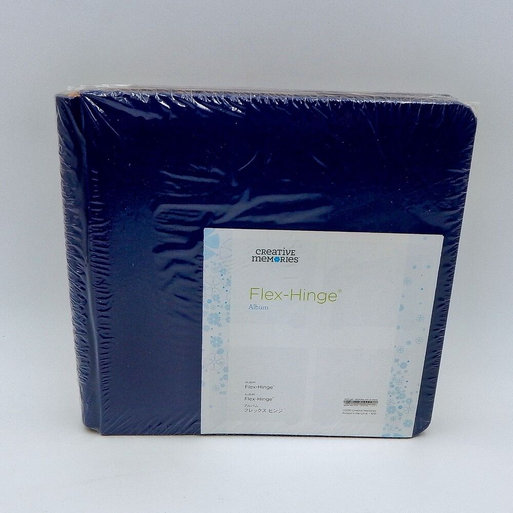 Creative Memories Blue Flex-Hinge Album 8.5 x 8.5 Inch Scrapbook Photo Book NOS